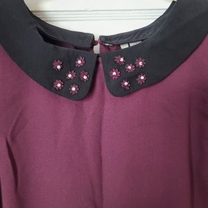 LC Peter Pan Collar, Knee Length, Lined Dress